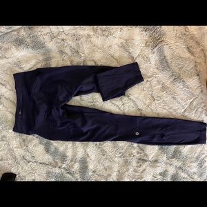 Blue Fleece Lined Lululemon Leggings